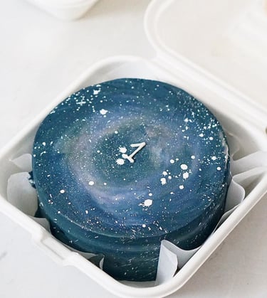 a cake with a clock on it
