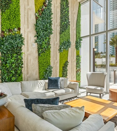 Common area of luxury building in Miami