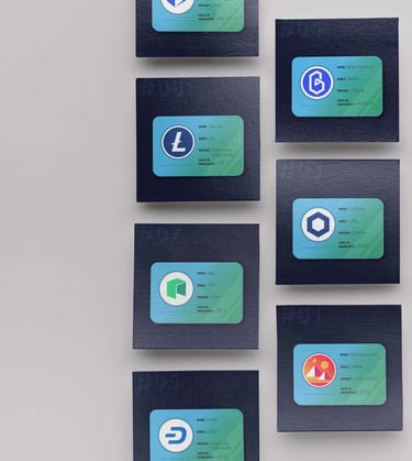 Exemples de visuels de réseaux sociaux CryptoFeel
