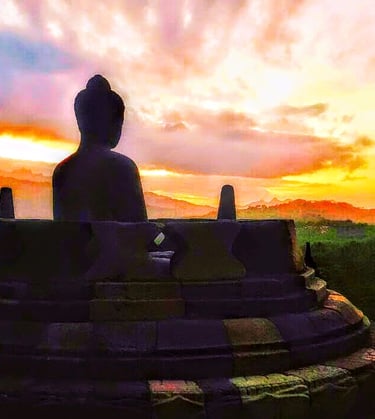 Borobudur's Buddha statue