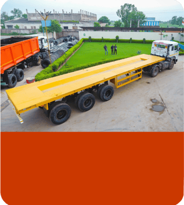 ICAT certified flatbed trailer by MS Engineering Works  versatile transport solution for heavy mach