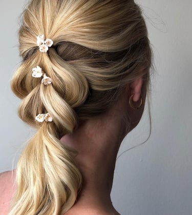 Beautiful Modern Pull Through Braid By The Wedding Hair Gang, London