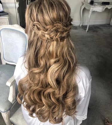 Beautiful Bridal Hairstyle with Braids by Michael Gray