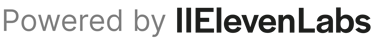 a black and white logo with the words eleven labs