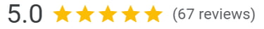 67 5 star google reviews