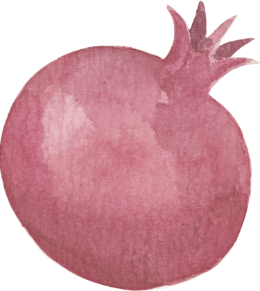 watercolor pomegranate