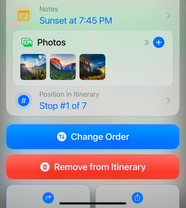 travel planner with rich data