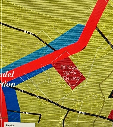Commercial zoning of Paduvan site - MUDA map