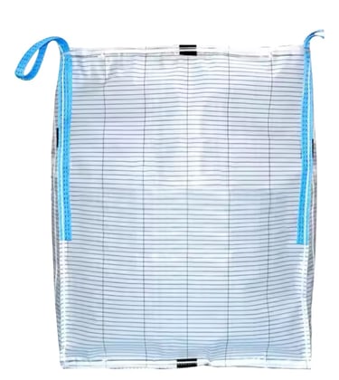 Large capacity woven container bag for minerals