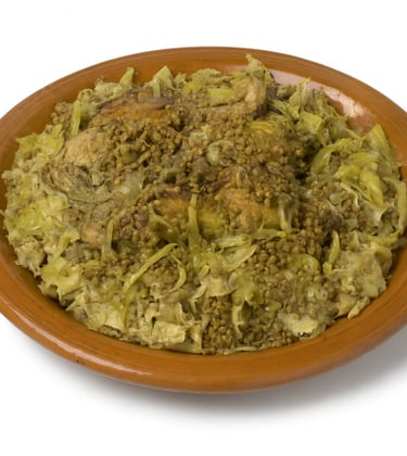 Rfissa – Moroccan Chicken & Lentils over Trid