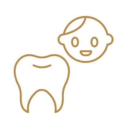dente e rosto de uma criança representando odontopediatria em são mateus do sul