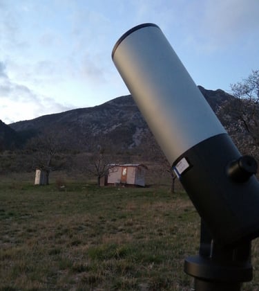 Balade a l'oeil et aux instruments dans le ciel pur des Baronnies Provençales
