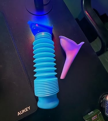 urinoir et gourde portable pour voyage