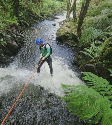 barranquismo en cedeira y as pontes, xeoparque cabo ortegal