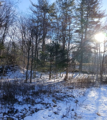 Sunrise at a Stone Chamber in Westchester County