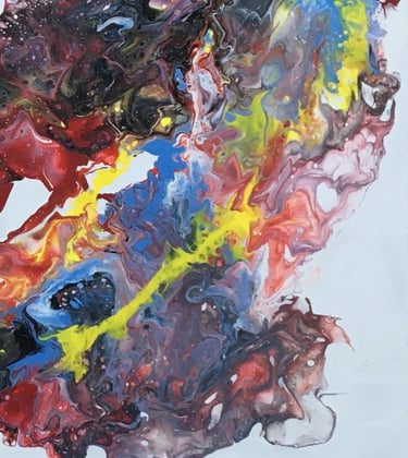 Iris - Tableau art abstrait - art contemporain - acrylique sur toile