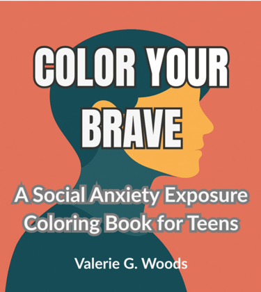Color Your Brave Cover with graphic image of a face