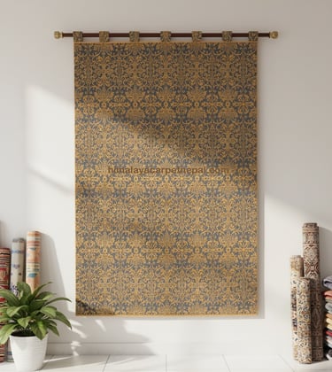 Custom bespoke handmade rugs crafted in Nepal –wall-hanging- Himalaya Carpet Industries