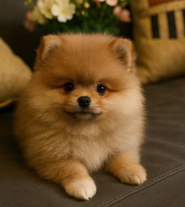 Filhote de Spitz Alemão Lulu da Pomerânia branco premium com pedigree em Curitiba