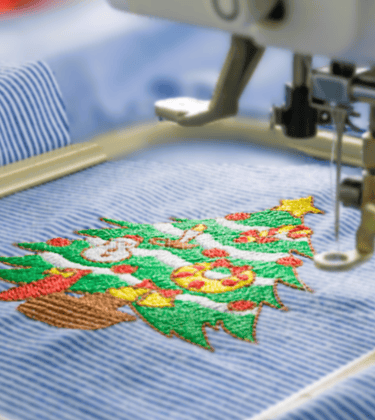 Machine Embroidery on Customer Supplied Material