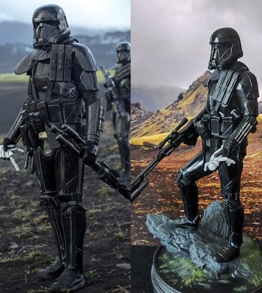 Figurine résine Fanart Star wars Deathtrooper