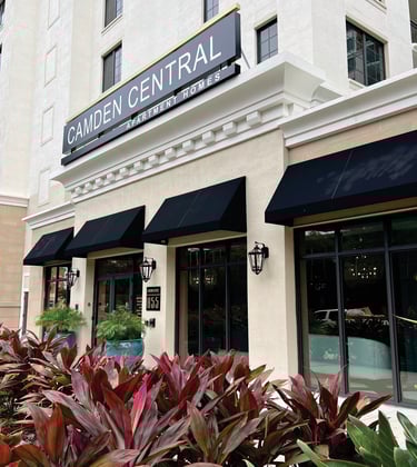 Apartment entry sign