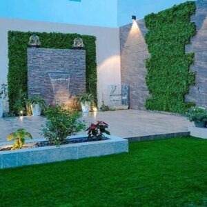 turkid-asheb-jidari.jpg → تركيب العشب الجداري لتزيين الحدائق والجدران