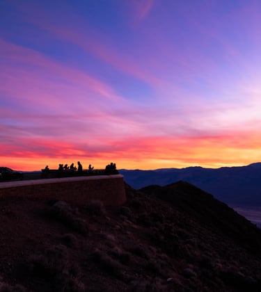 Sunset at Dante's View, Death Valley Sunset, Panoramic Views