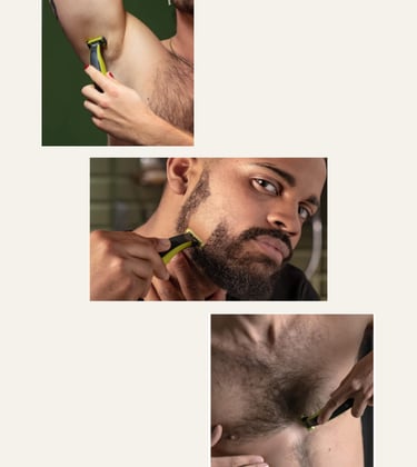 Philips Norelco OneBlade Face Body Hybrid Electric Trimmer and Shaver Black Lime Green 