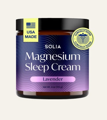 Solia Magnesium Sleep Cream - Lavender 