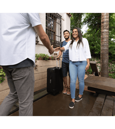 Accueil des voyageurs ou "check-in"