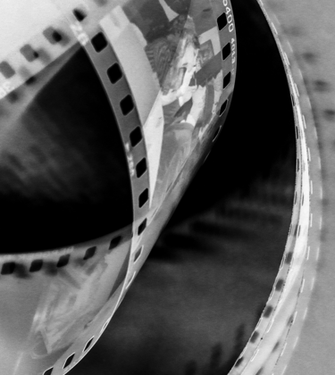 Close-up of film reel representing The Anthology of Cinema collection