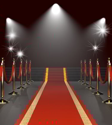 Red carpet photo symbolizing blockbuster screenplays engineered for global cinematic release