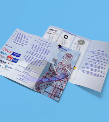 a brochure of a brochure of a man in a suit and