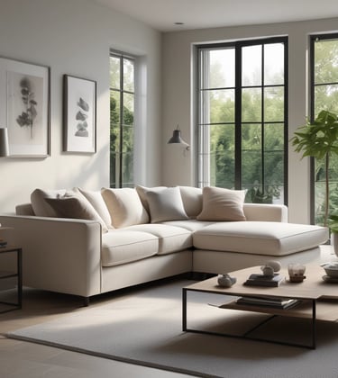 Bright living room with modern inventory