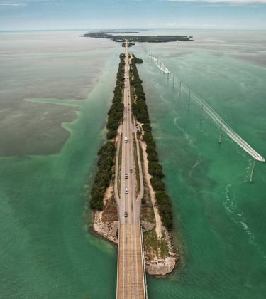 Florida Keys, aerial view