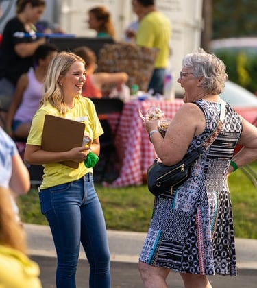 VanVleet Appreciation Day Photo, People Laughing.