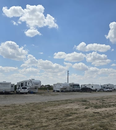 Scenic view of Hidden Garden RV Park Lubbock - - sites with countryside ambiance