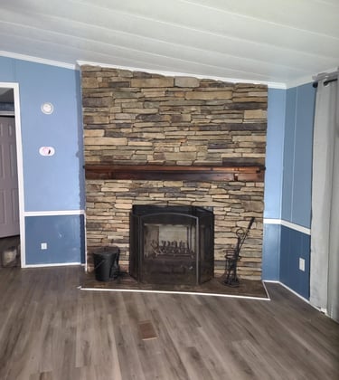 Cultured Stone Fireplace