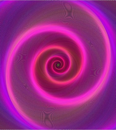 spirale rose symbolisant l'hypnose Ericksonienne