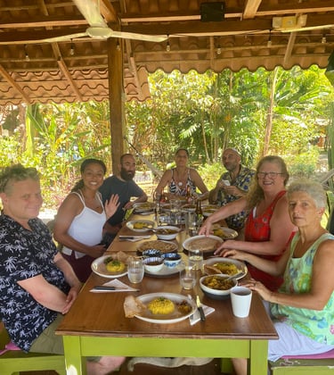 Almuerzo al estilo ayurvédico en Las Lajas, Chiriquí, Panamá
