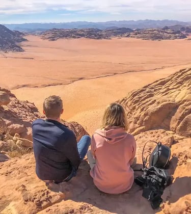 View from Jabal Al Hash in Wadi Rum
