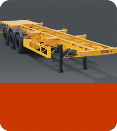 Skeleton Trailer with twist locks for container movement – lightweight and high-strength design for 