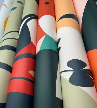 Custom printed wallpaper