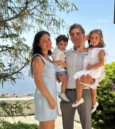 Mekhael Srour and his family