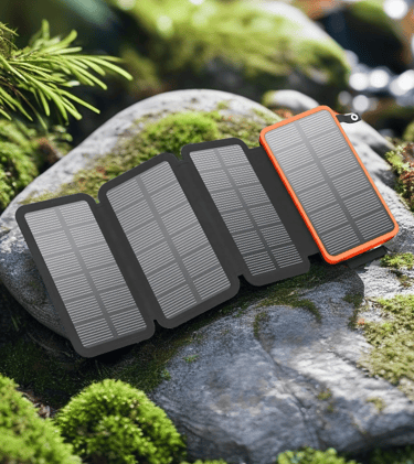 chargeur solaire pour l'aventure trek