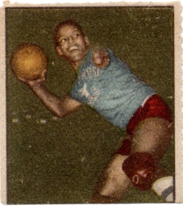 1951 Didasco Albosport #616 Boid Buie Stamp Harlem Globetrotters Basketball Card One-armed legend