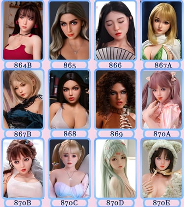 visages poupée sexdoll silicone DDF