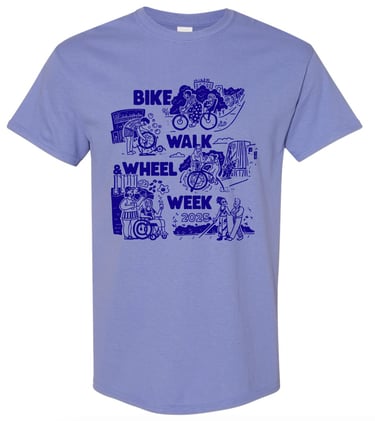 Bike, Walk, and Wheel Week T-Shirt