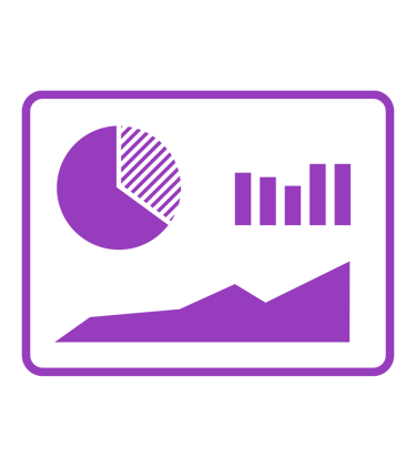un tableau de bord avec graphique et camanbert